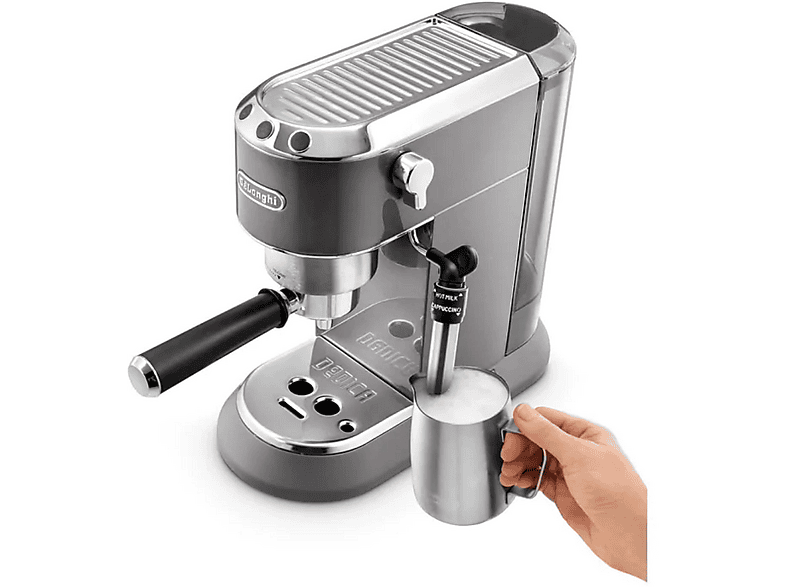 Cafetera express - Delonghi EC785.GY, 15 bar, 1300 W, 2 tazas, beige
