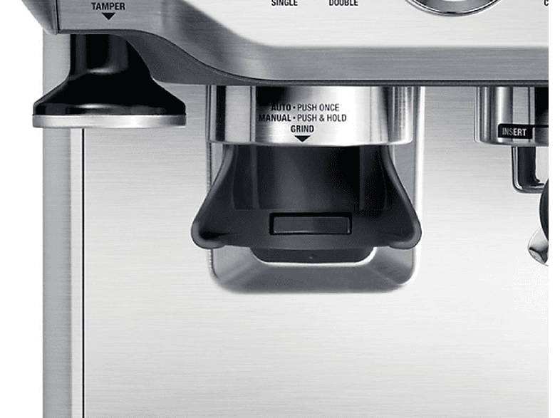 Cafetera express - Sage BARISTAIMPRESSTRUFFE, 15 bar, 1850 W, 480 ml, 2 tazas, Negro