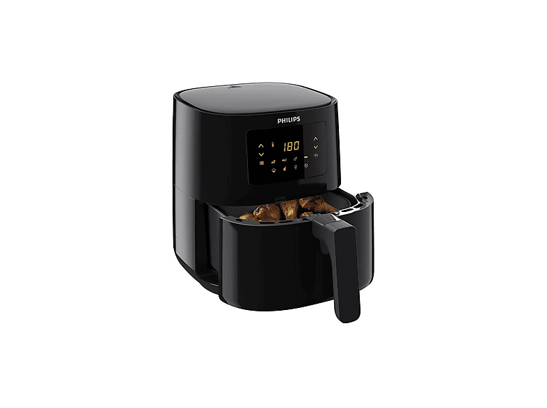 Freidora sin aceite - Philips HD9252/90 AIRFRYER DIGITAL RAPID AIR 1400W, 4,1 l, Negro