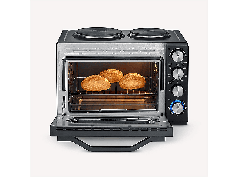 Horno de sobremesa - Severin TO 2074, 2500 W, 30 l, negro
