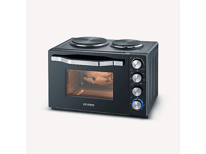 Horno de sobremesa - Severin TO 2074, 2500 W, 30 l, negro