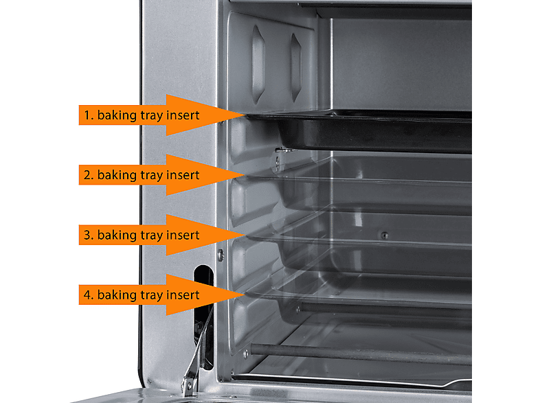 Mini horno - Clatronic MBG 3728, 1500W, 30 l, Negro