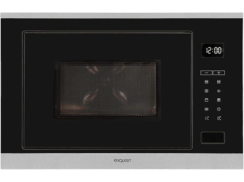 Microondas integrable - Exquisit AKLBB1697200028, 1450 W, 10 potencia, 25 l, Inox (ref. 102054143)