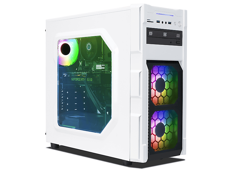 PC Gaming - Ankermann-PC Business Office, Intel Core i7-8700, 16 GB RAM, 500 GB SSD, GeForce RTX™ 2060, Windows 11 Pro, negro