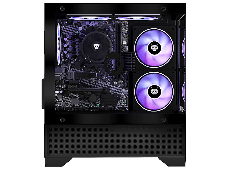 PC Gaming - Beastcom Q3 Essential Gaming PC, AMD Ryzen 3 3200G, 8 GB RAM, 512 GB SSD, Radeon™ RX Vega 8, Windows 11 Home, Negro