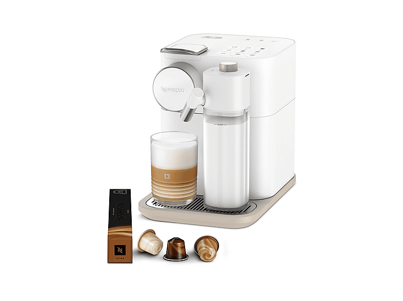 Cafetera de cápsulas - Delonghi EN640.W - GRAN LATTISSIMA OR, 19 bar, 500 ml, 1400 W, Blanco