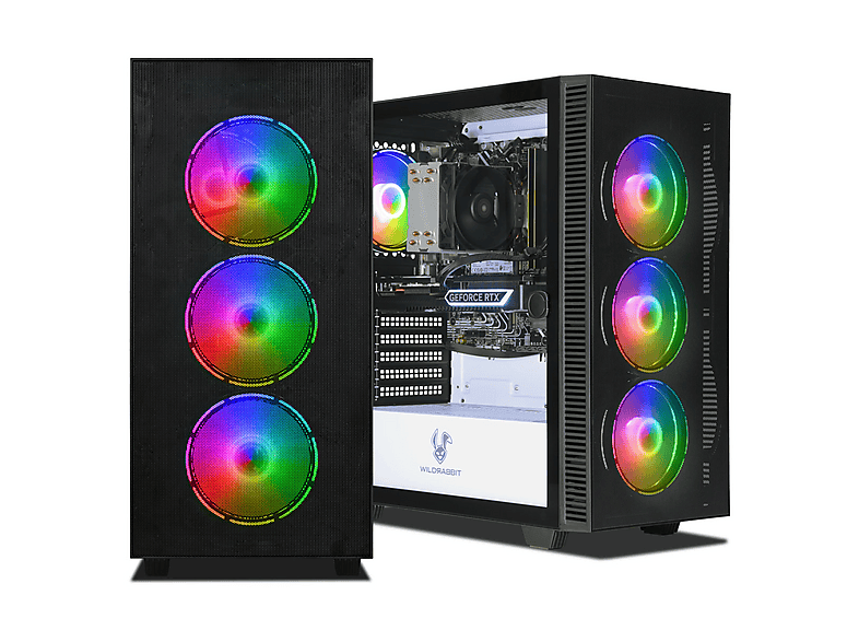 PC Gaming - Ankermann-PC Power V3, Intel Core i7 13700F, 16 GB RAM, 1 TB SSD, GeForce RTX™ 5070, Windows 11 Pro, negro