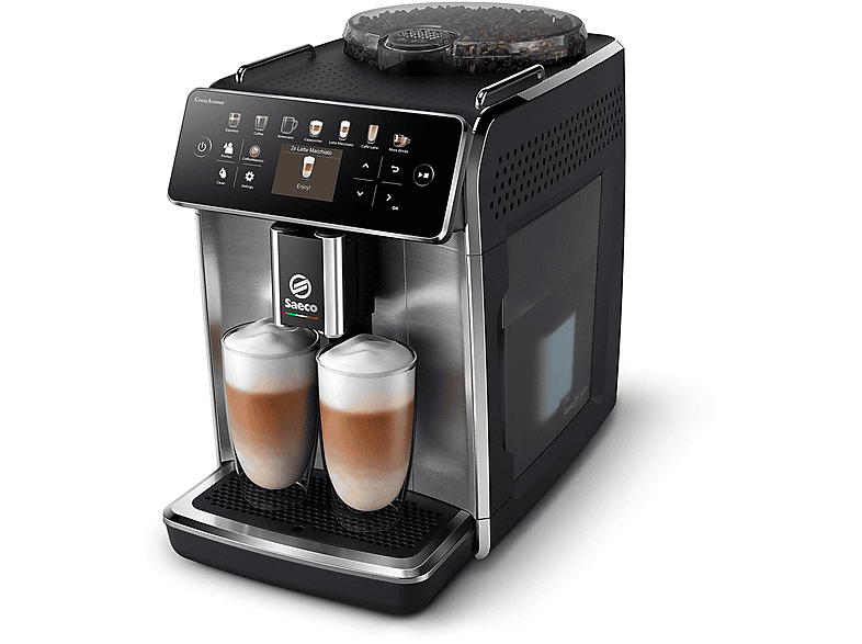 Cafetera Express - Saeco GranAroma, 15 bar, 1500 W, 0,6 l, 2 tazas, Negro