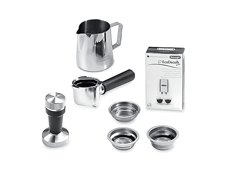 Cafetera express - Delonghi DEDICA ARTE EC885.GY, 15 bar, 1350 W, 2 tazas, Inox