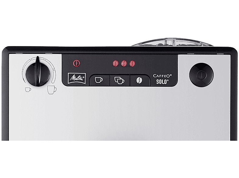 Cafetera - Melitta E950-766, 15,0 bar, 1400 W, 2,0 tazas, Plata