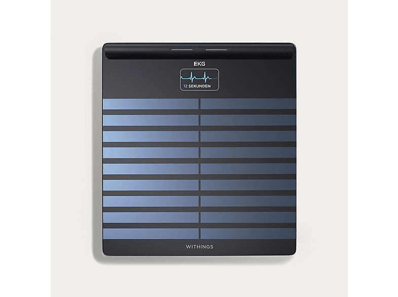 Báscula de baño - Withings WBS08-BLACK-ALL-INTER, Peso máximo 200 kg, Batería/s Fuente de alimentación externa, USB, Indicador Masa Corporal (IMC)