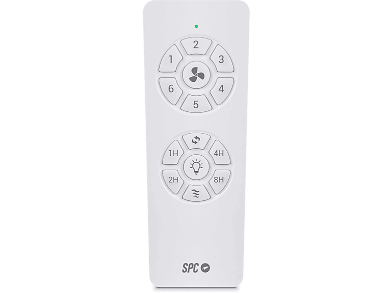Ventilador de Techo - Spc SPC CONFORTO DC MAX 2, 43 W, 6 velocidades, Blanco