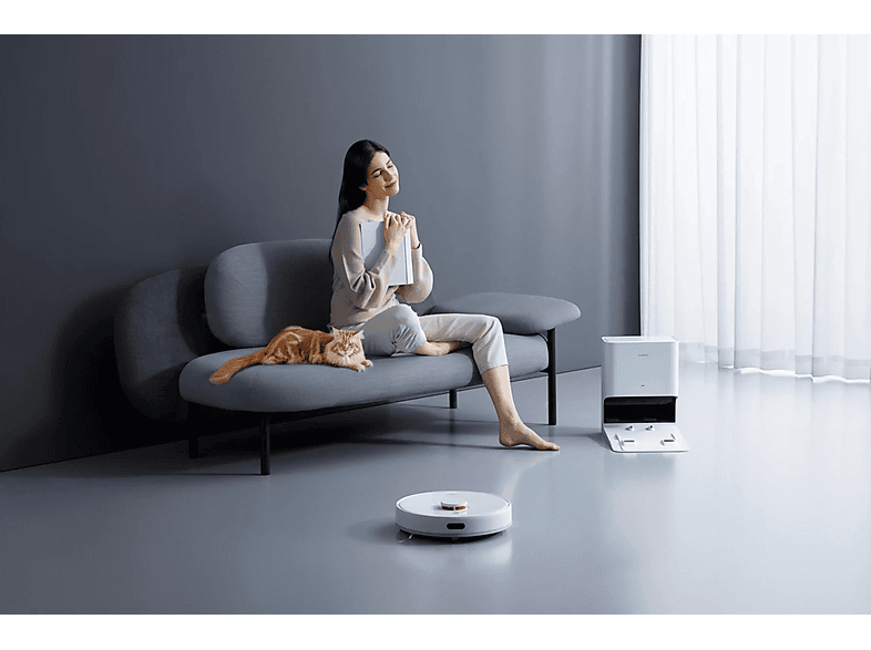 Robot aspirador - Xiaomi BHR6068EU VACUUM MOP X10, 46 W, Potencia de succión 4 kPa, Depósito 400 ml, Autonomía 180 min, Blanco