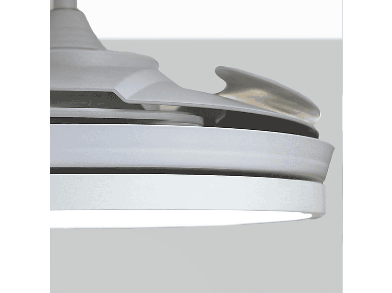 Ventilador de techo - Wonderlamp BRANDO, 1 W, 6 velocidades, Blanco