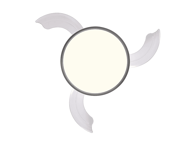 Ventilador de techo - Wonderlamp BRANDO, 1 W, 6 velocidades, Níquel