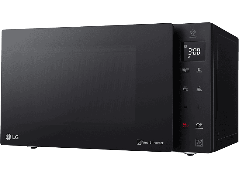 Microondas libre instalación - LG MH6535GIS, 900 W, 5 potencia, 25 l, Negro