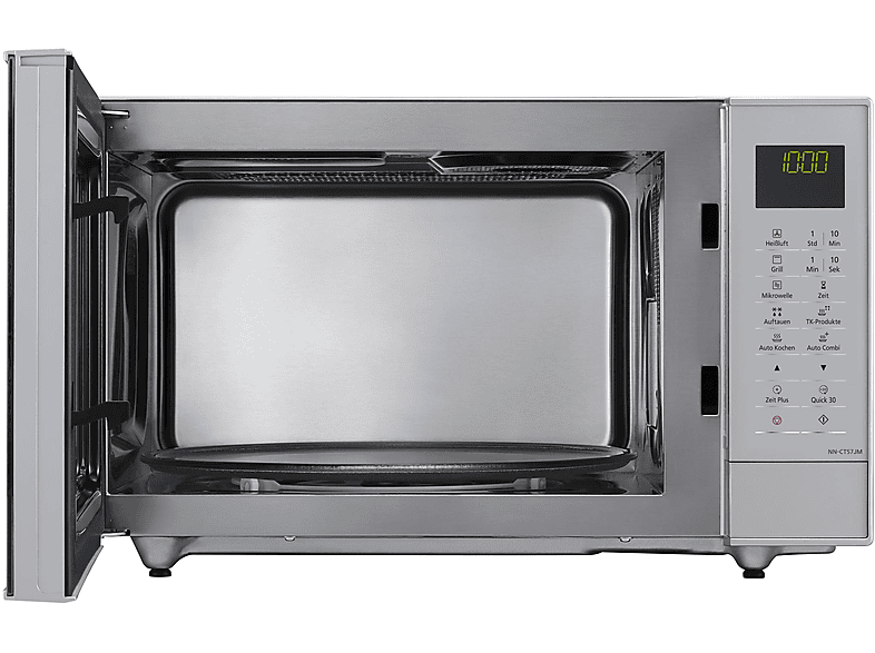 Microondas libre instalación - Panasonic NN-CT57JMGPG, 1000 W, 6 potencia, 27 l, Plata