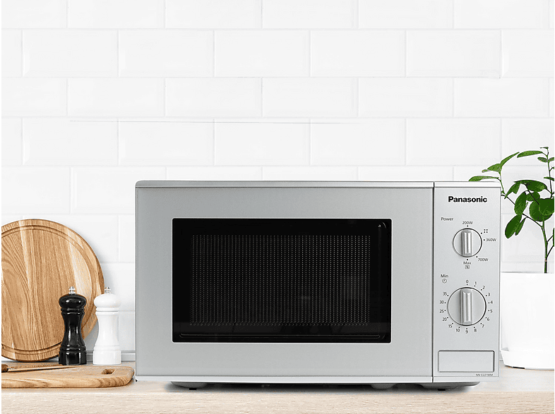Microondas libre instalación - Panasonic NN-E221MMEPG, 800 W, 5 potencia, 20 l, Gris