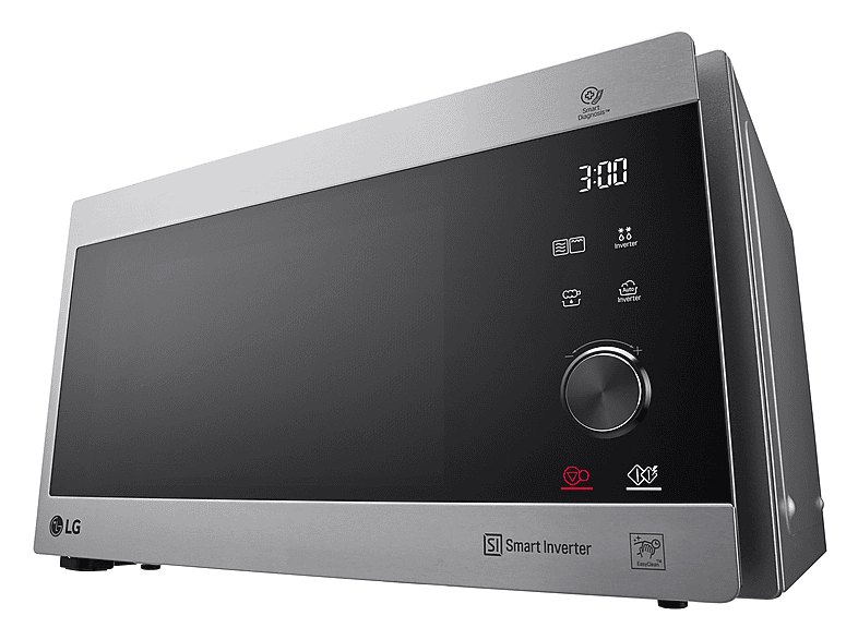 Microondas libre instalación - LG MH6565CPS, 1150 W, 5 potencia, 25 l, Acero inoxidable