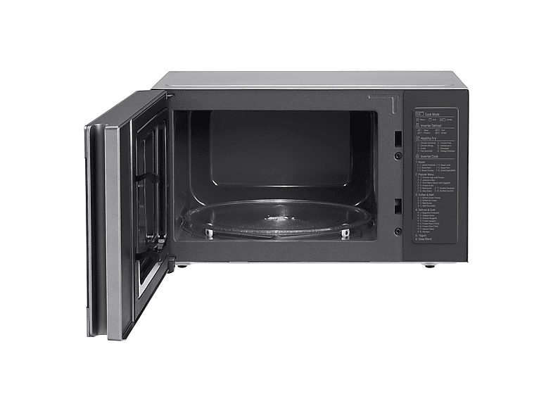 Microondas libre instalación - LG MH6565CPS, 1150 W, 5 potencia, 25 l, Acero inoxidable