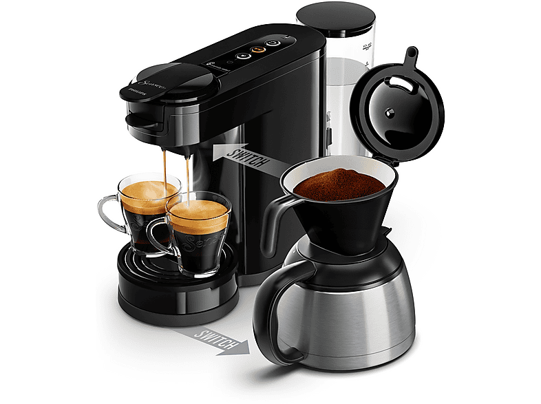Cafetera de cápsulas - Philips HD6592/64, 1 bar, 1450 W, Inox