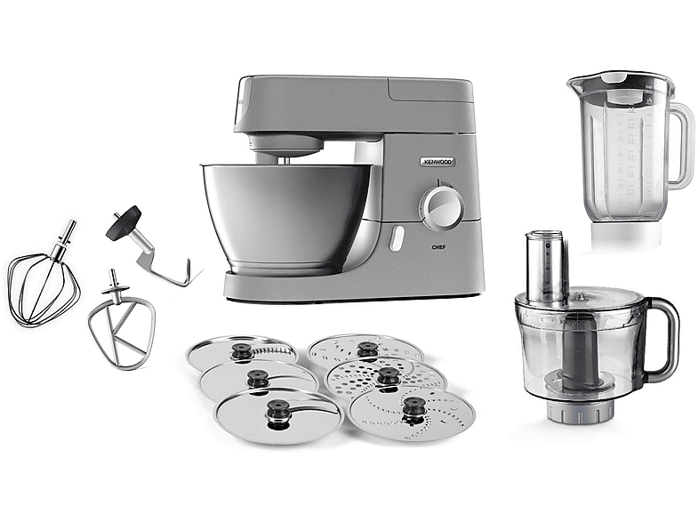 Robot de cocina - Kenwood 0W20011179, 1000 W, 4,6 l, Gris
