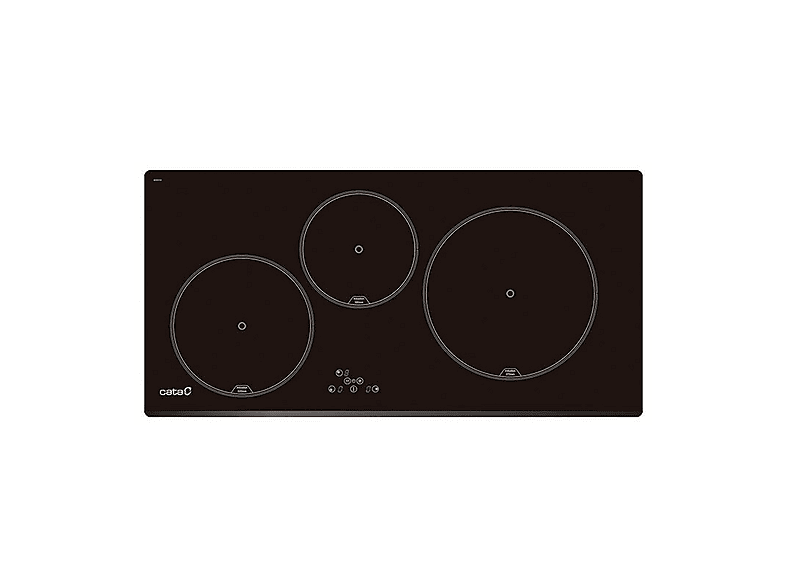 Placa de inducción - Cata IB 853 BK, 3 zonas, 80 cm, Negro