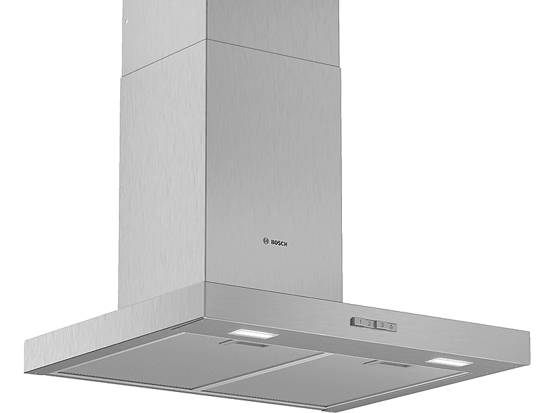 Campana decorativa - Bosch DWB66BC50, 3 velocidades, 590 m³/h, 600 mm, Acero Inoxidable