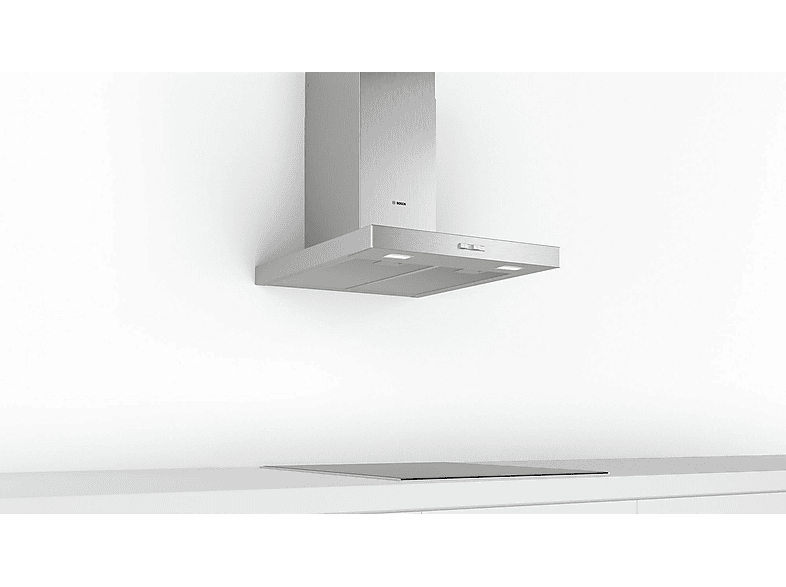 Campana decorativa - Bosch DWB66BC50, 3 velocidades, 590 m³/h, 600 mm, Acero Inoxidable