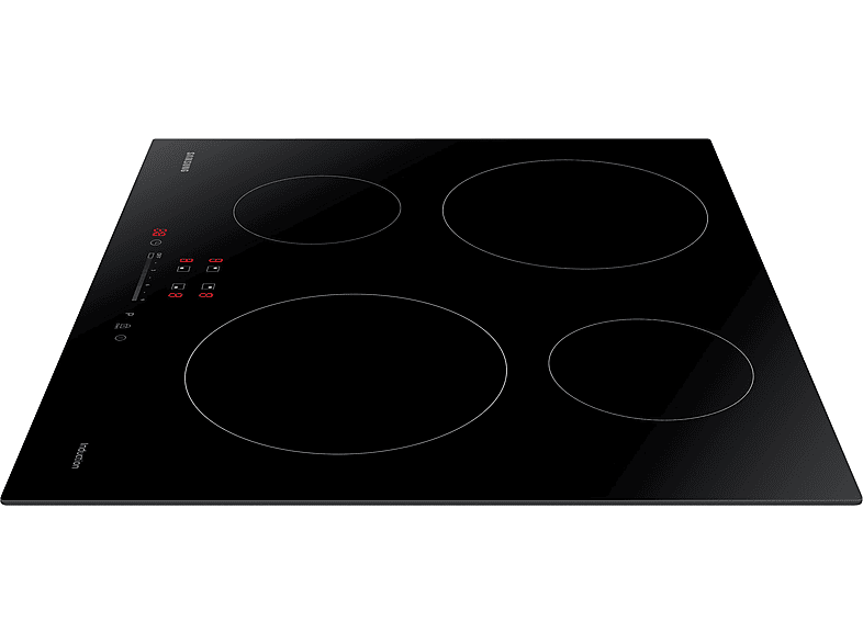 Placa de inducción - Samsung NZ64M3707AK/UR, 4 zonas, 590 mm, Negro