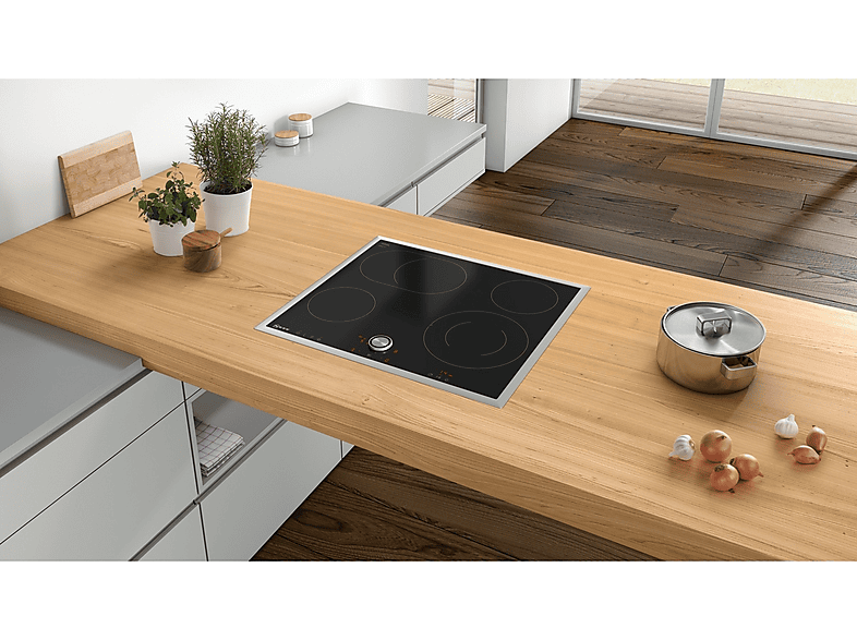 Placa de vitrocerámica - Neff T16BT76N0, 4 zonas, 583 mm, Negro