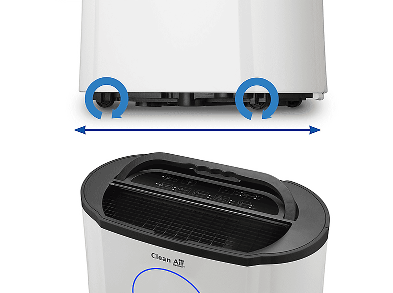 Deshumidificador - Clean Air Optima CA-707, 4 l, 70 m², Blanco