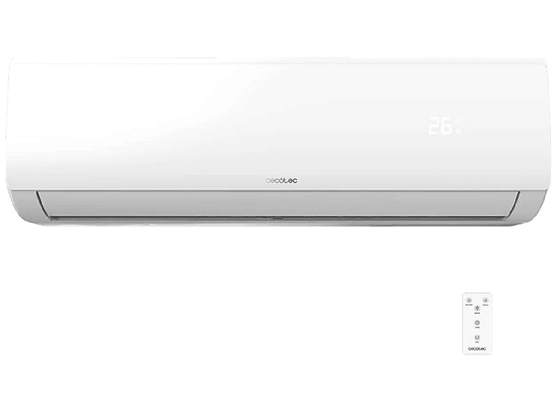 Split 1x1 - Cecotec 8182 SPLIT AIRCLIMA 12000 SMARTFRESH, 12000 fg/h, Función Inverter, Blanco