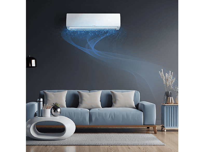 Split 1x1 - Cecotec 8184 SPLIT AIRCLIMA 24000 SMARTFRESH, 24000 fg/h, Función Inverter, Blanco