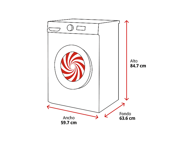 Lavadora carga frontal - AEG LFR6194O2B, 9 kg, 1,400 rpm, 10 programas, Blanco