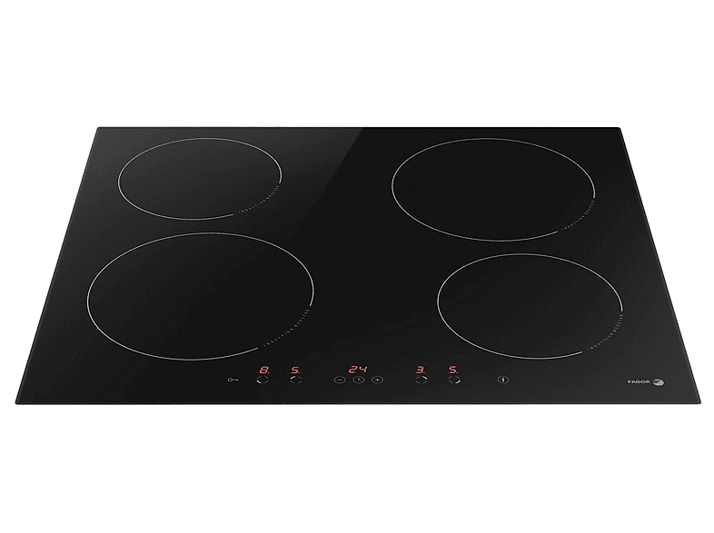 Placa inducción - Fagor 3IF-40AC, 4 zonas, 576 mm, Negro
