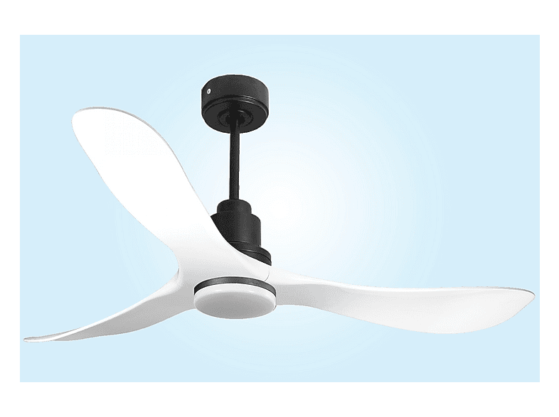 Ventilador de techo - Purline TongaD132C04LED64621, 18 W, 6 velocidades, Negro
