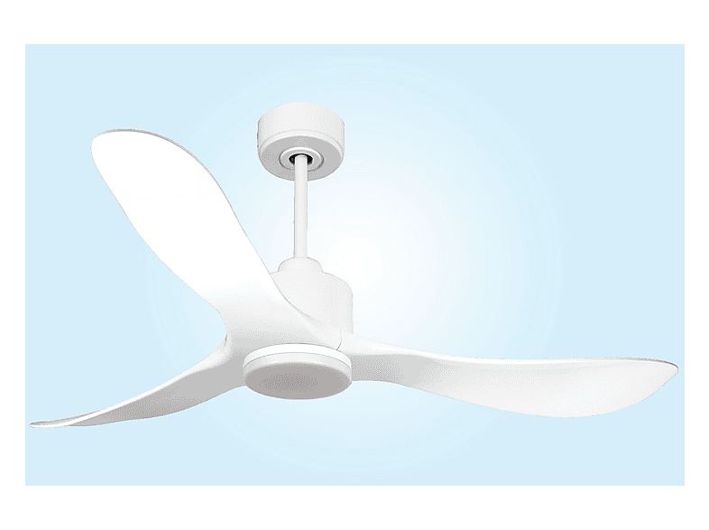 Ventilador de techo - Purline TongaD132C03LED64936, 18 W, 6 velocidades, Blanco