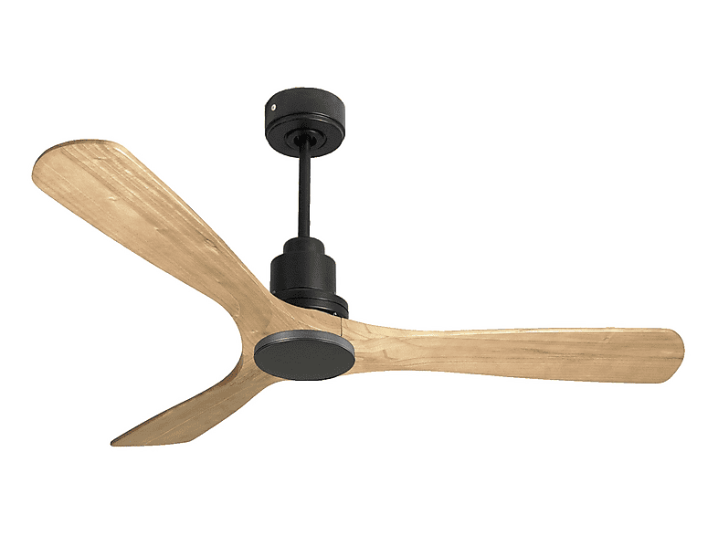Ventilador de techo - Purline ParosD132C0464577, 6 velocidades, Negro