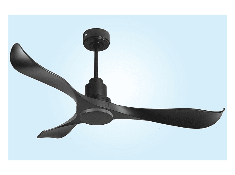 Ventilador de techo - Purline UtilaD132C0464562, 6 velocidades, Negro