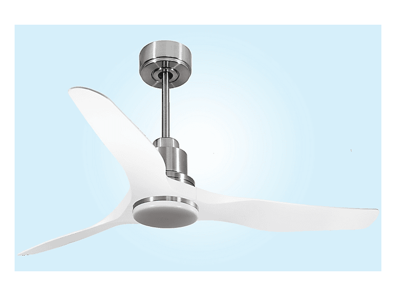 Ventilador de techo - Purline ThassosD127C04LED67086, 18 W, 6 velocidades, Plata