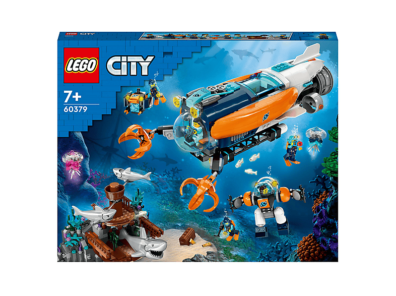 Juego de construcción - LEGO Set de juguetes de construcción LEGO® City 60379 Submarino de Exploración Profundidades (842 piezas)