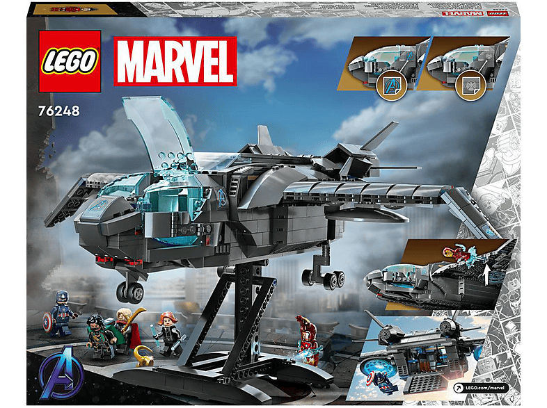 Juego de construcción - LEGO Set de juguetes de construcción LEGO® Marvel 76248 Quinjet de los Vengadores (795 piezas), edad recomendada: 9 año(s)