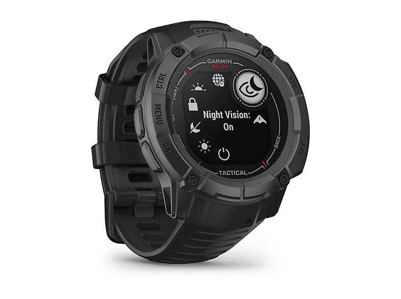 Smartwatch - Garmin Instinct 2X Solar Tactical Edition, Talla única, Polímero, Negro