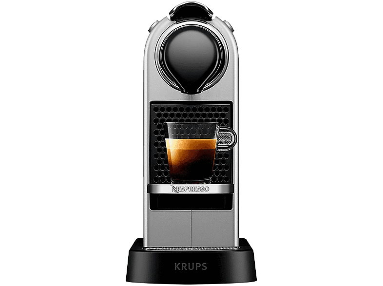 Cafetera de cápsulas - Krups XN741B CITIZ SILVER EU OR, 19 bar, 1260 W, Plata