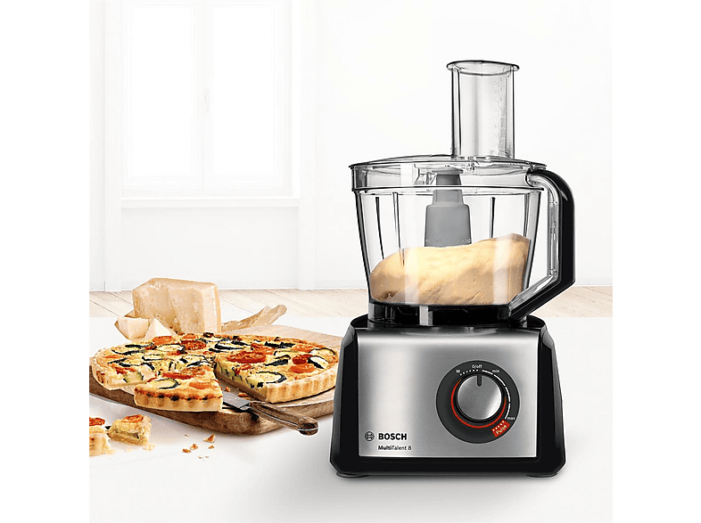 Robot de cocina - Bosch MC812M865, 1250 W, 3,9 l, Inox