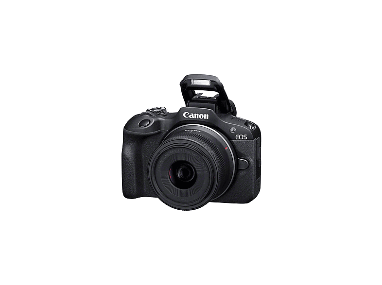 Cámara EVIL - Canon EOS R100/RF-S 18-45MMIS STM, 25,8 megapixel, CMOS, 4K 3840p, Negro