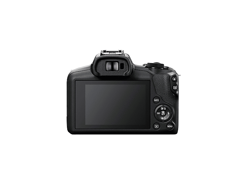 Cámara EVIL - Canon EOS R100/RF-S 18-45MMIS STM + RF-S 55-210MMF5-7.1, 24,1 megapixel, CMOS, 4K 3840p, Negro