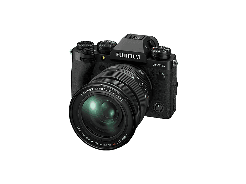 Cámara EVIL - Fujifilm X-T5 NEGRA + 16-80 mm, X-Trans CMOS, Full HD 1080p, Negro