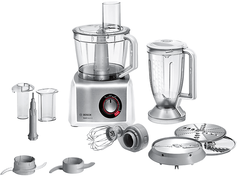 Robot de cocina - Bosch MC812S814, 1250 W, 3,9 l, Inox